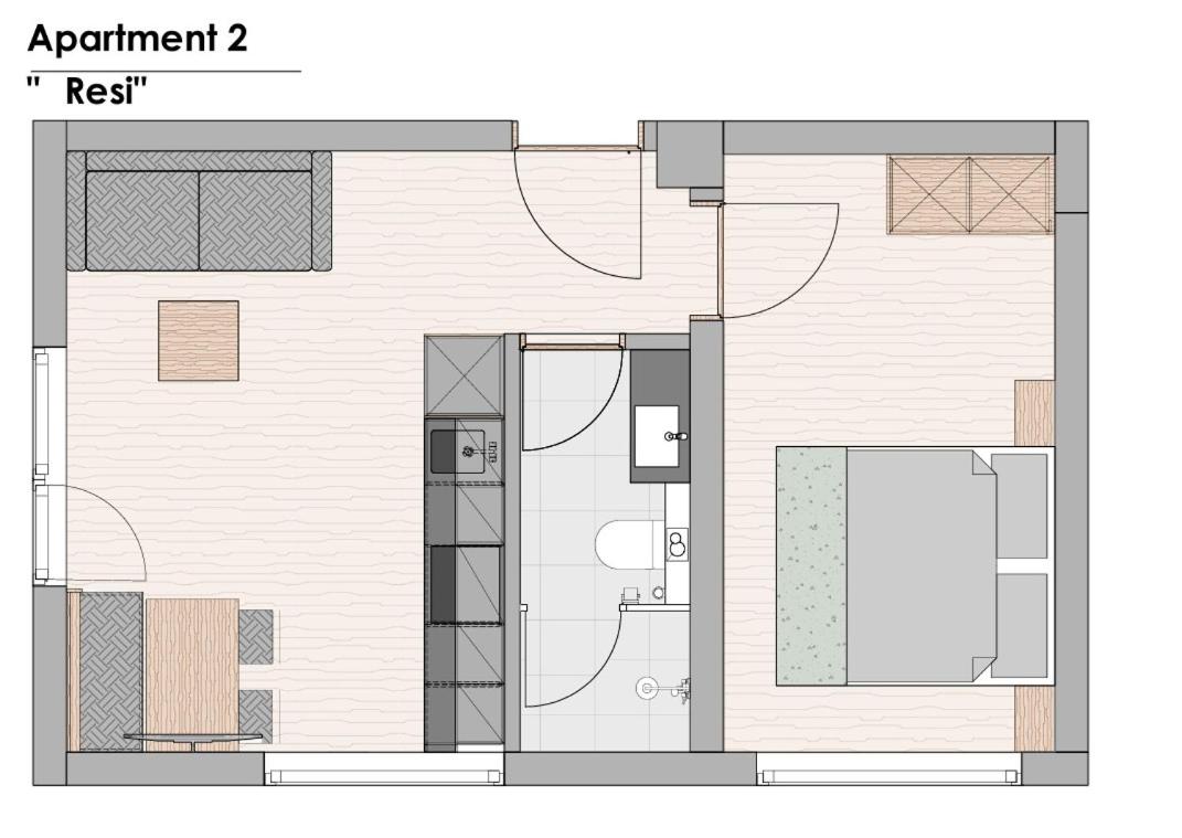 Appartement met 1 Slaapkamer en Badkamer