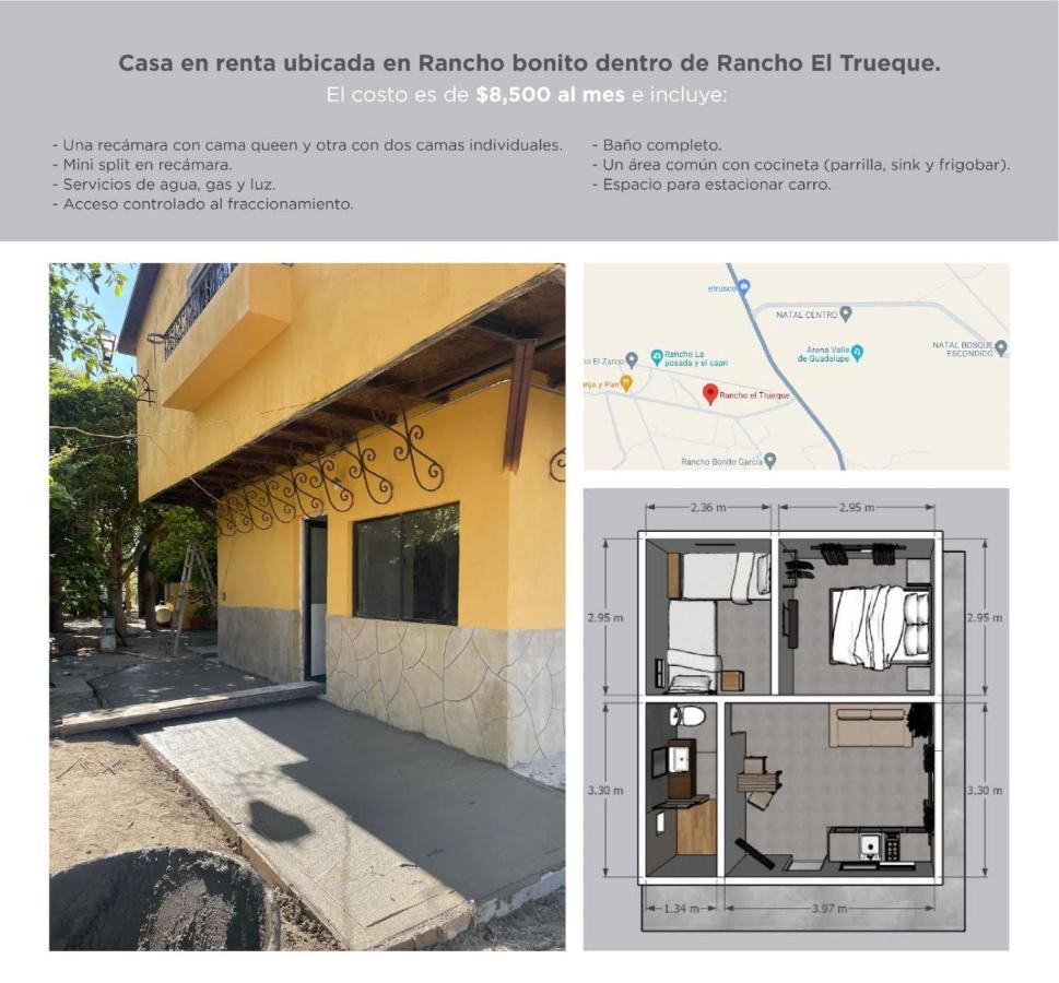 Casita en Valle de Guadalupe - Chambres d’hôtes