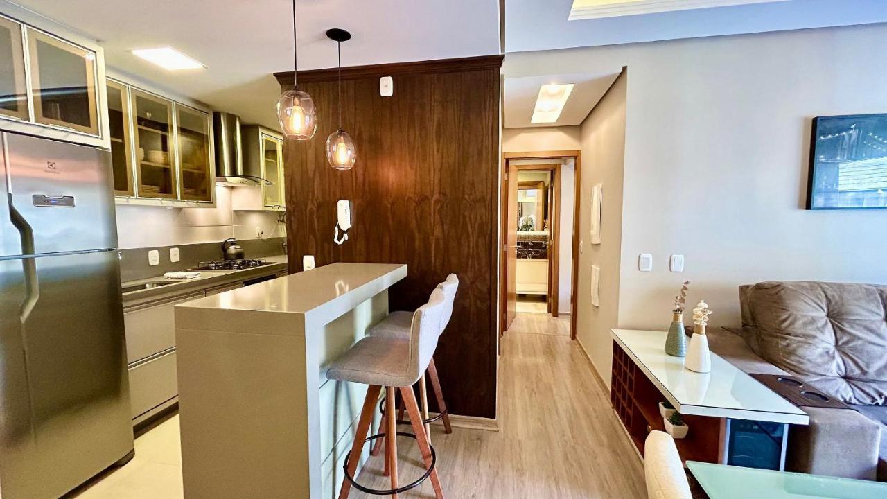 Alto Padrão com lareira, piscina e vista incrível - Ferienwohnung Gramado
