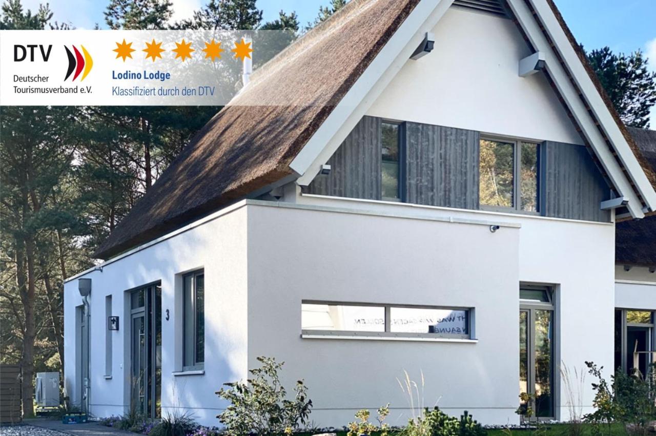 Ferienhaus Lodino Lodge mit Sauna und Kamin - Ferienwohnung Loddin