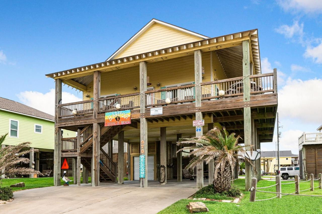 BEACHFRONT with DECK Hot Tub and View and Cargo Lift Sleeps 14 - B&B Bolivar Peninsula