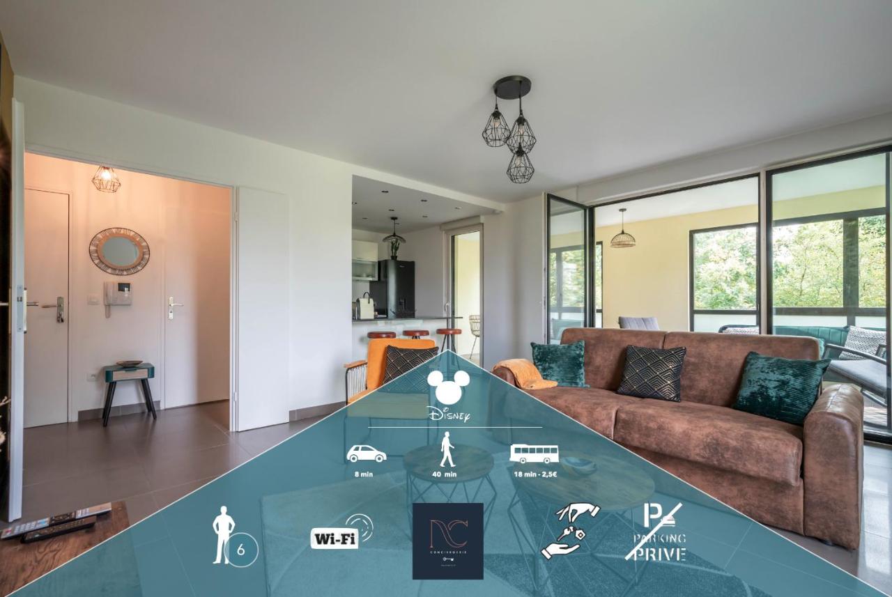 Disneyland-Paris 6 personnes, Wifi, Cosy - Ferienwohnung Montévrain