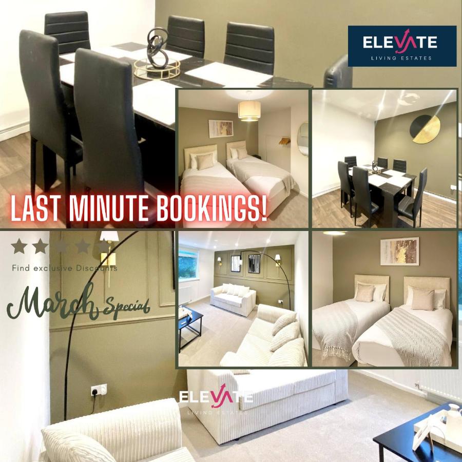 Exclusive Offers, 3 Bedroom House, Free Parking, Sleeps 5, Elevate Living Estates Short Lets & Serviced Apartments Northampton - Ferienwohnung