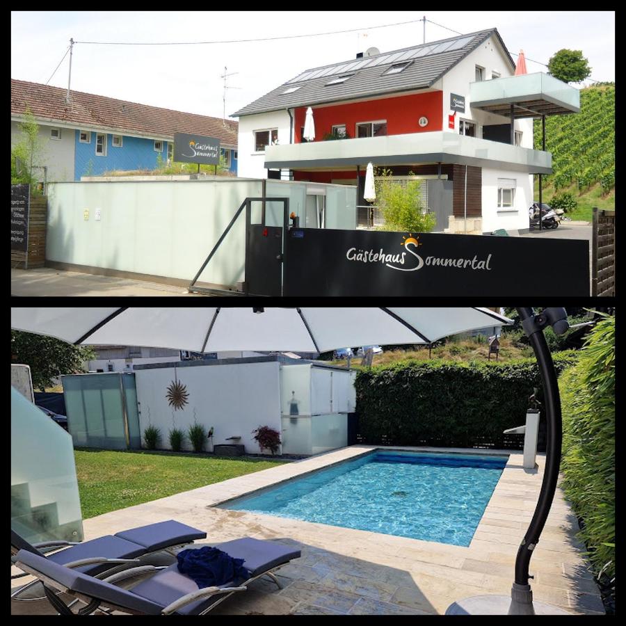 Gästehaus Sommertal, eigener Parkplatz, Pool, 800m zum Bodensee - Bed and Breakfast Meersburg