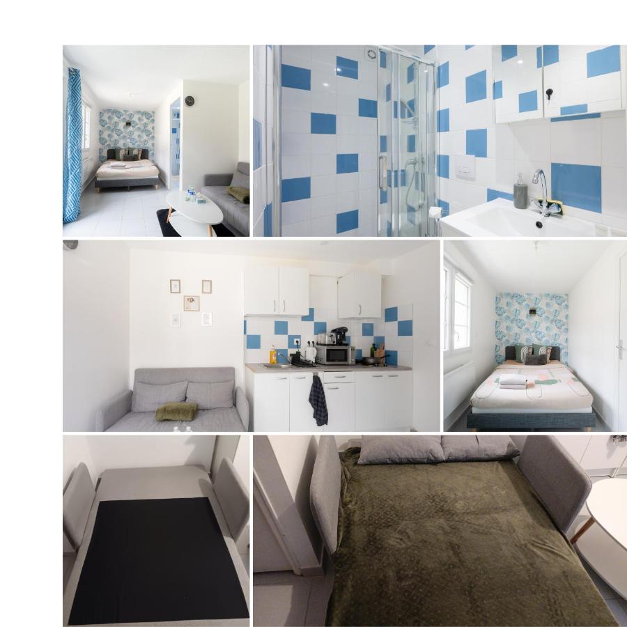 bleu lagon studio Moderne À 10 min de CDG et du parc expositions - B&B