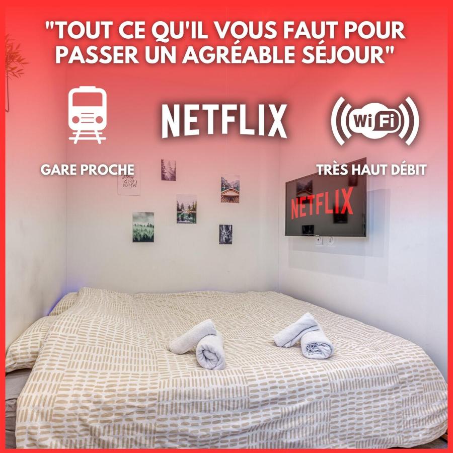 Studio Le Saphir NEUF & Cosy - Gare Parilly - B&B