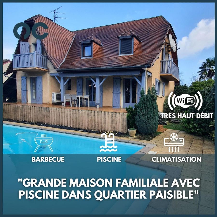 Maison familiale avec piscine - Chambres d’hôtes Nay