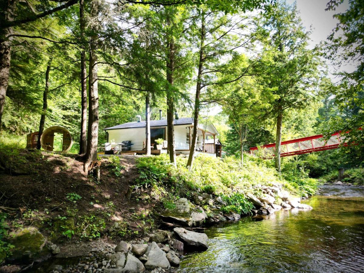 Le 88 Howard - Spa Sauna River & Cute Bridge - Chambres d’hôtes Mansonville
