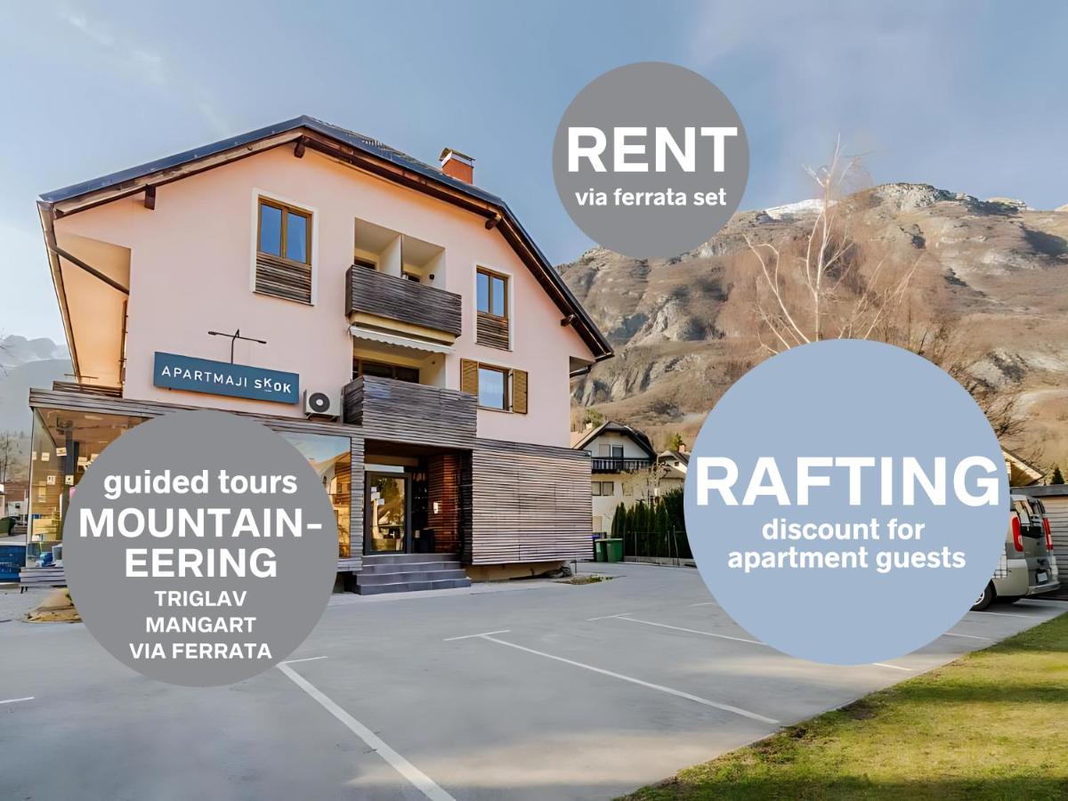 Apartments Skok with rafting and free parking - B&B