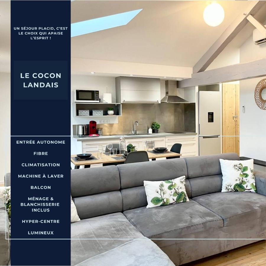 Le Cocon Landais - Clim - Balcon - Central - Spacieux - Lumineux - B&B