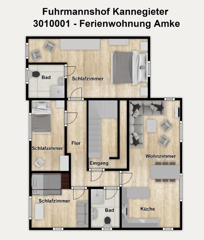 Fuhrmannshof Ferienwohnung Amke - B&B Juist