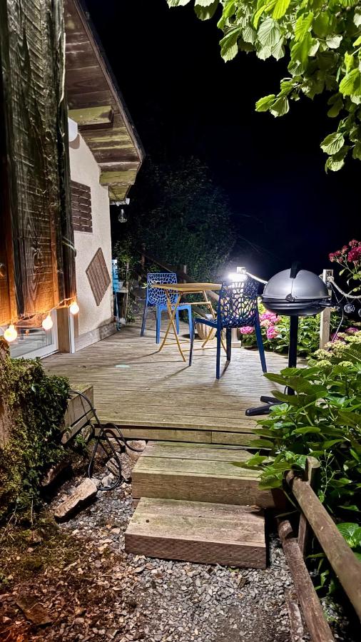 la chambre d hotes de marie indépendante et sa terrasse avec vue panoramique proche alpes mancelles - B&B Sillé-le-Guillaume