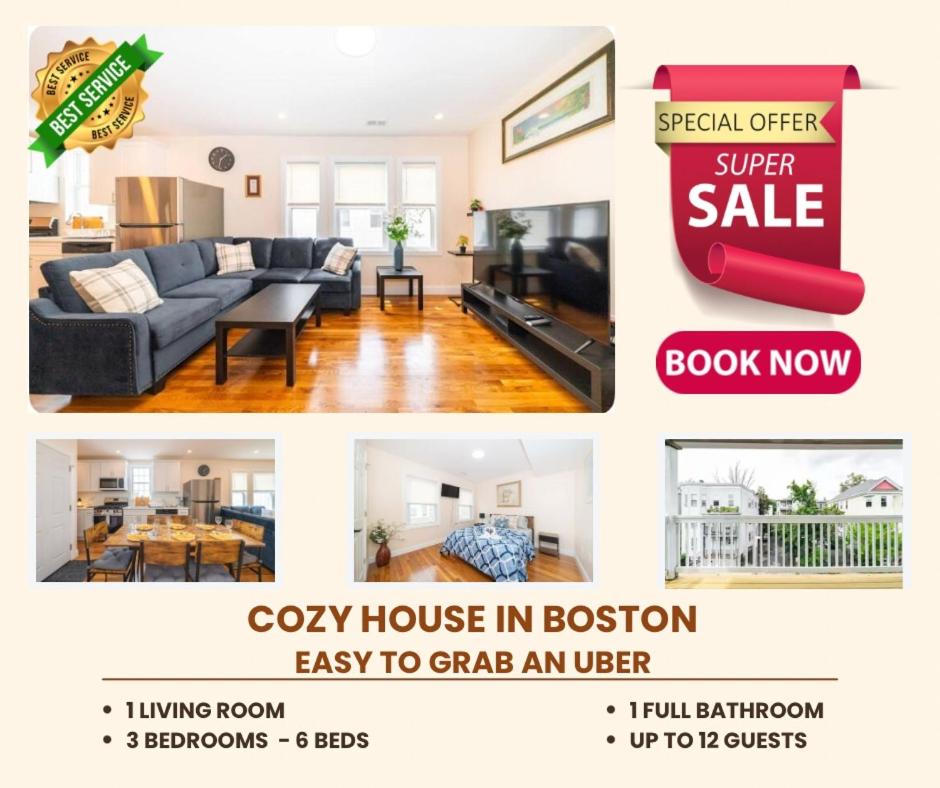 30-3 3BR Boston - Cozy Apartment near Fenway Park - B&B