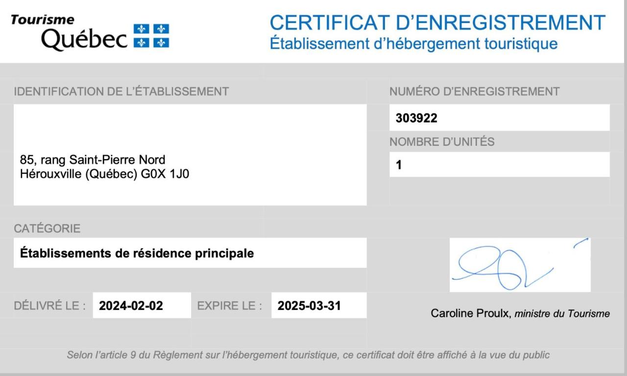 Chalet Diel - B&B Hérouxville