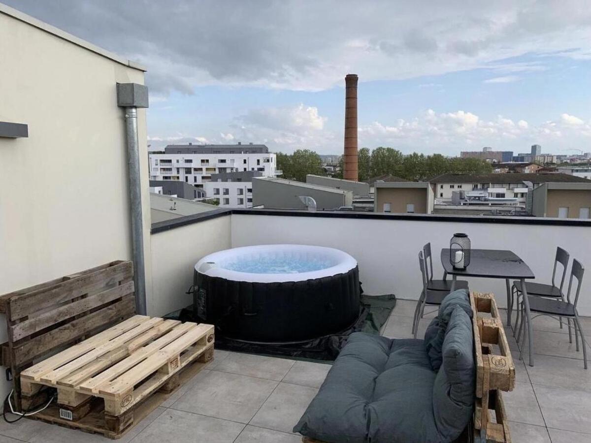 Rooftop avec vue sur les Pyrénées et jacuzzi, au pied du zenith - Ferienwohnung