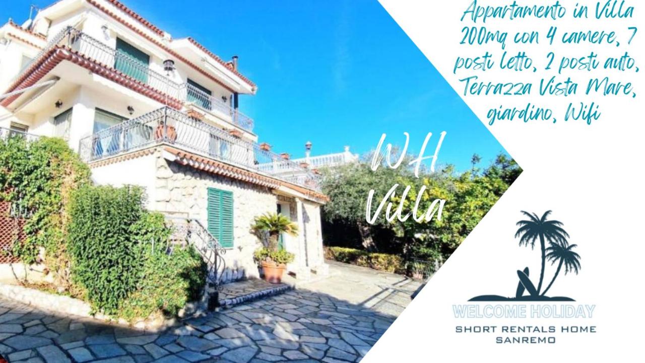 WH - VILLA - Vista Mare - Doppio Parcheggio Privato - Wifi - B&B Sanremo