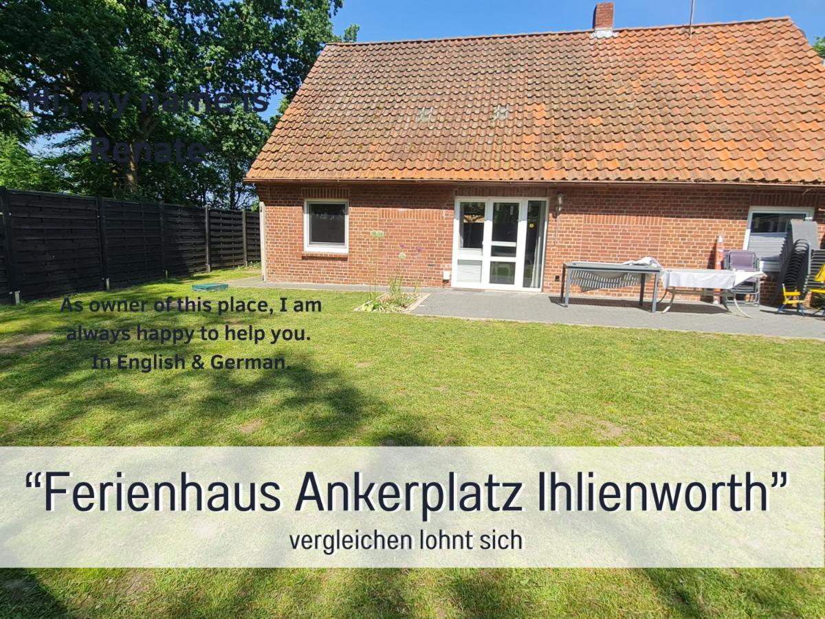 Ferienhaus Ankerplatz Ihlienworth - Top bewertet von Hundehaltern - Hunde willkommen, nicht nur geduldet - hoher Zaun -Whirlpoolwanne - Infrarotkabine - familienfreundlich - Wellness - EG barrierefrei - B&B Ihlienworth