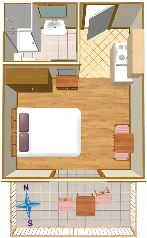 Monolocale con Balcone