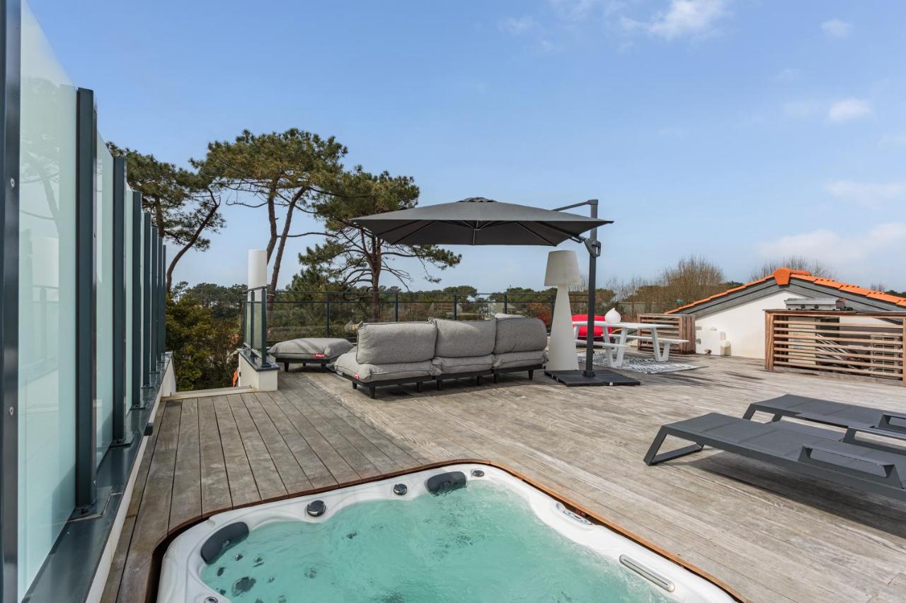 Rooftop avec jacuzzi et vue dégagée haut de gamme - Ferienwohnung Anglet
