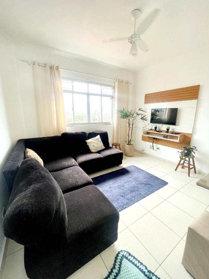 Apartamento com sacada vista mar - Bed and Breakfast Praia Grande