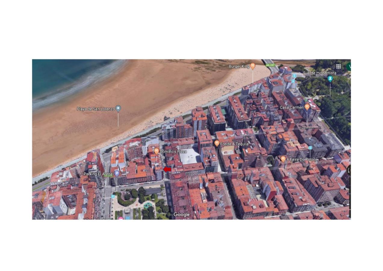 Apartamento Gijón Playa San Lorenzo a 100 m de playa - Chambres d’hôtes