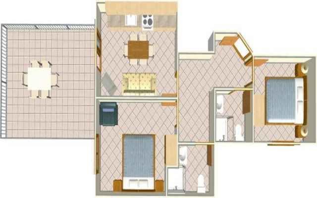 Appartement (4 Volwassenen + 2 Kinderen)