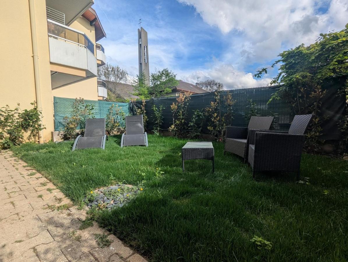 Élégant et calme avec clim et jardin privé - Appartement Terracotta - Ferienwohnung Thonon-les-Bains