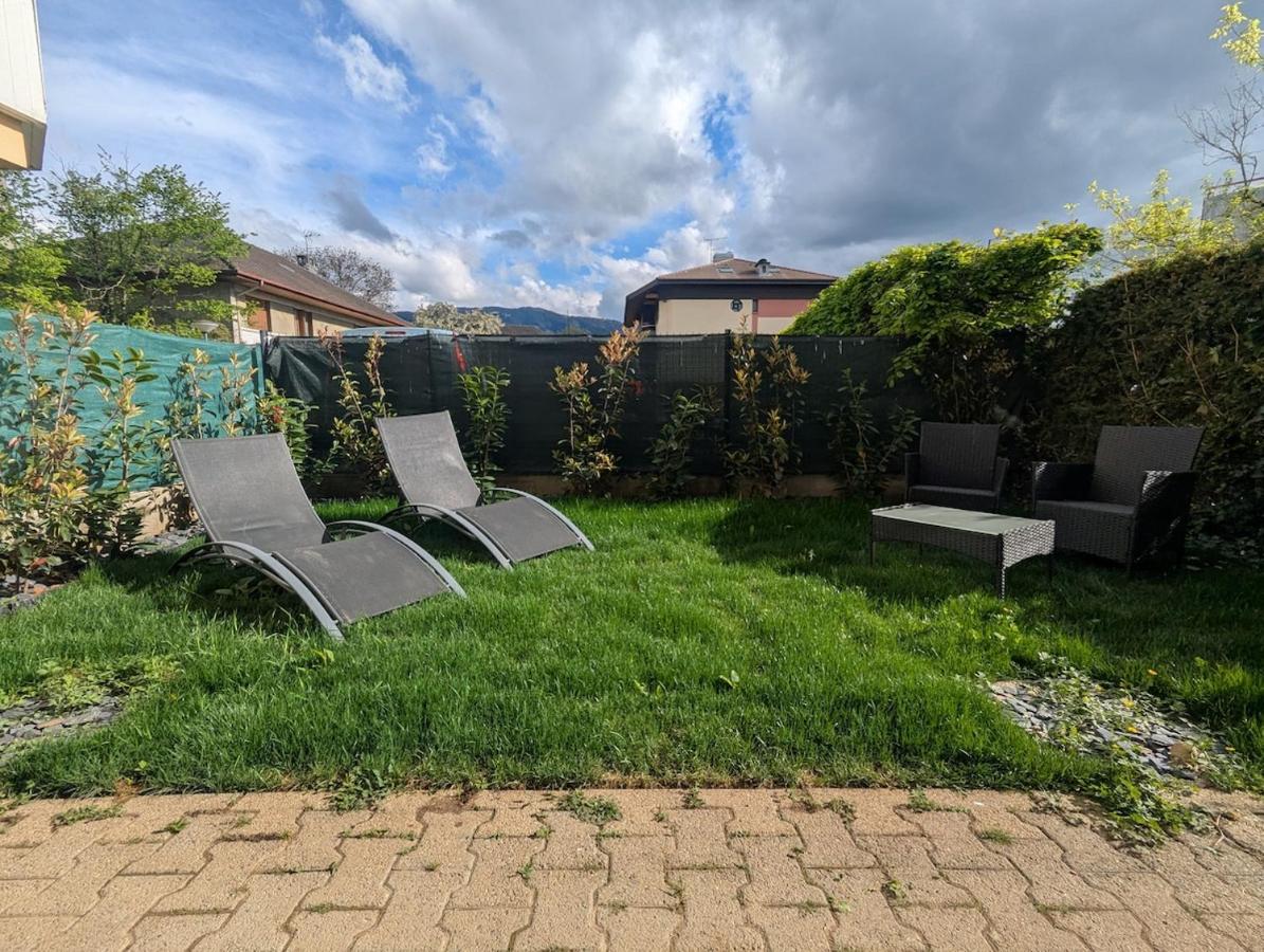 Élégant et calme avec clim et jardin privé - Appartement Terracotta - B&B Thonon-les-Bains
