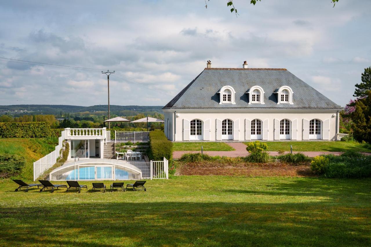 Maison 15 p avec piscine sud Touraine - B&B Brizay