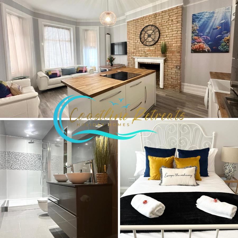 The Bournemouth Haven - Brought to you by Coastline Retreats - Grand 2 bedroom luxury apartment - 3 mins walk to beach - Superfast Wifi - Sleeps 6 - B&B