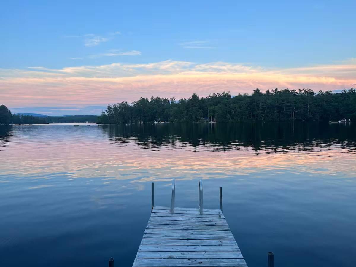 Winnisquam Landing Lakefront Firepit Deck - B&B Tilton