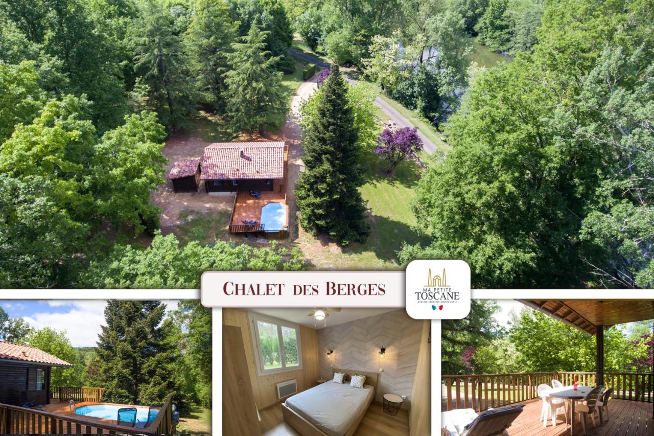 Le Chalet des Berges - Piscine chauffée & Ponton Privé - En bordure de la rivière Aveyron - Chambres d’hôtes