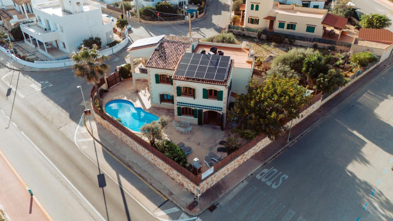 Villa Finca Haus für Gruppen, Bike & Familien Top-Lage am Meer bei Es Trenc, Pool, Klimaanlage - B&B Sa Ràpita