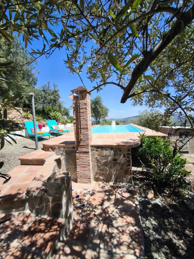 Künstlerhaus Finca Madreselva mit atemberaubenden Weitblick mit Infinitypool, kleinen Teichen und vielen Sitzplätzen in Tolox Malaga im Nationalpark Sierra de las Nieves, ideal für Entspannung, aber auch zum Wandern - B&B