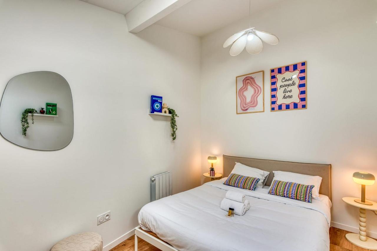 Le Pastel - Cosy Appart - métro B - 1 à 4 personnes - Chambres d’hôtes Oullins