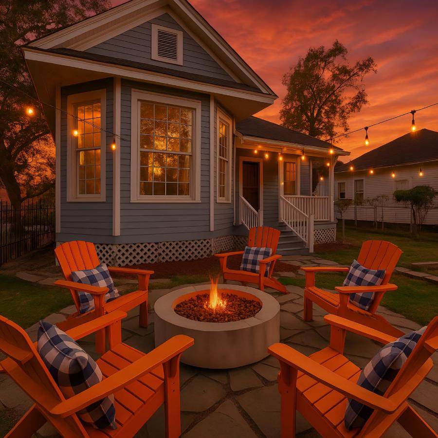 Entire House 10 min from Downtown with Fire Pit and Outdoor Theater - Chambres d'hôtes Houston