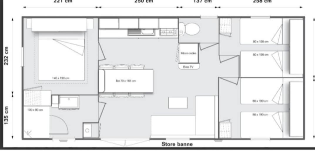 Mobil home 6p à Lacanau Océan - B&B Lacanau