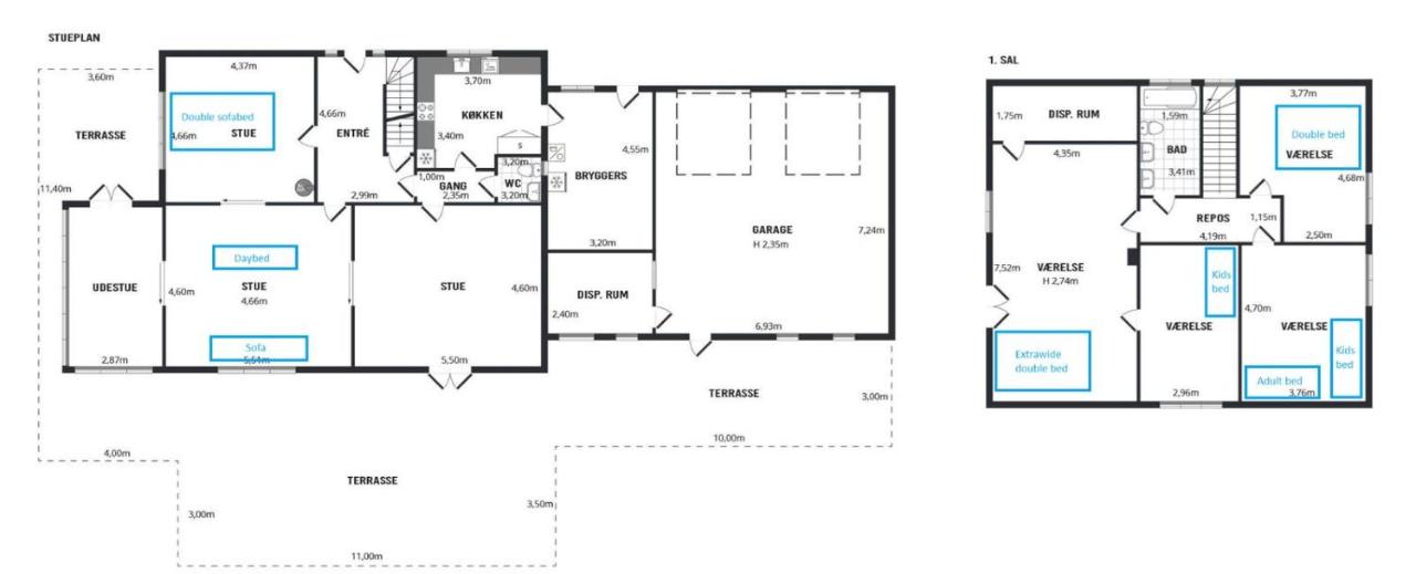 Classic 260 m2 villa near lake - B&B