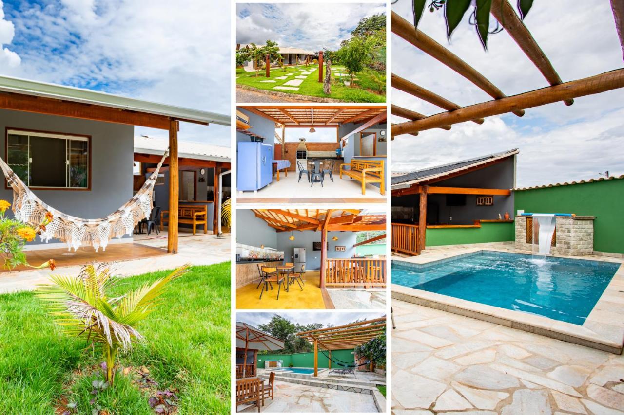 Espaço inteiro:piscina aquecimento solar,2 suítes - B&B Pirenópolis
