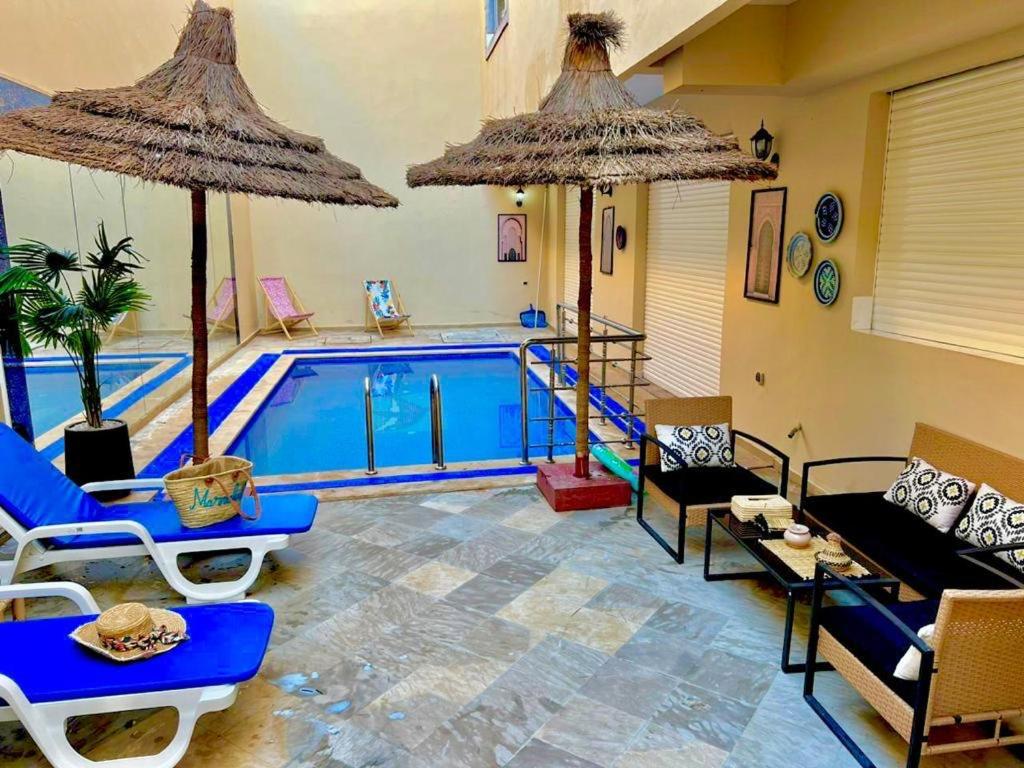 Appartement Marrakech avec piscine privée - B&B Marrakesh
