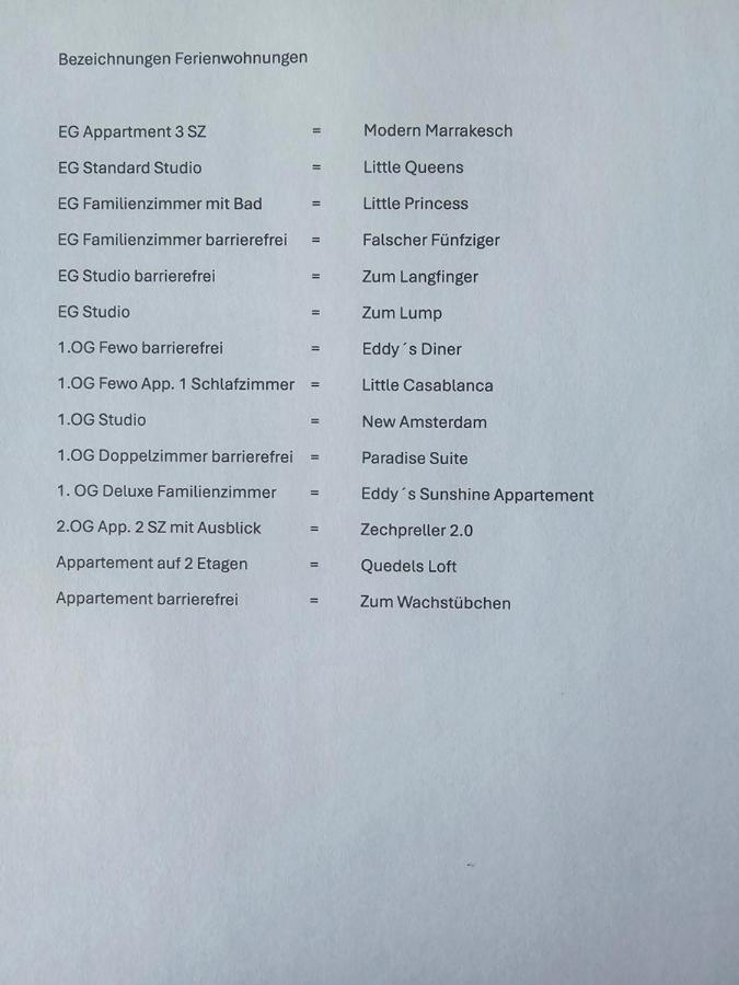 Fewo's am Itschensteg - B&B Quedlinburg