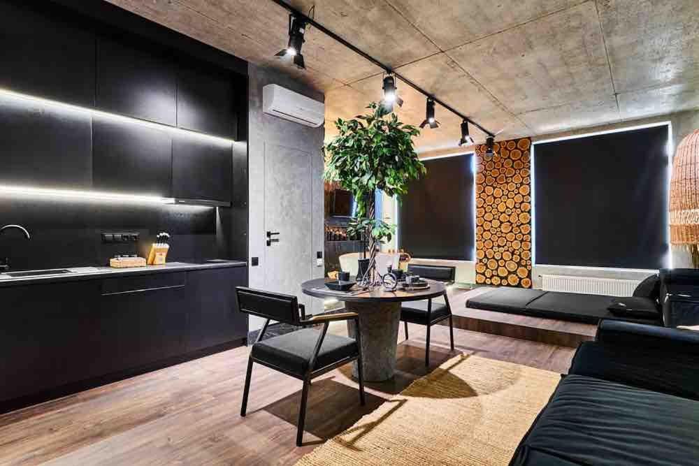BLACK ROCK APART downtown 50 м2 улица Жилянская 68 метро Олимпийская - новый дом - Chambres d'hôtes Kiev