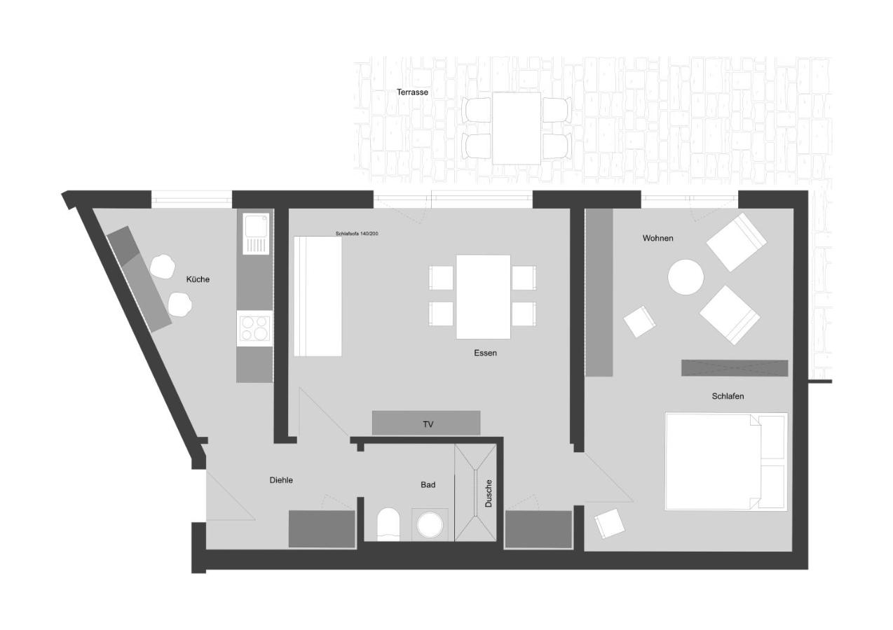 Apartment with Garden View