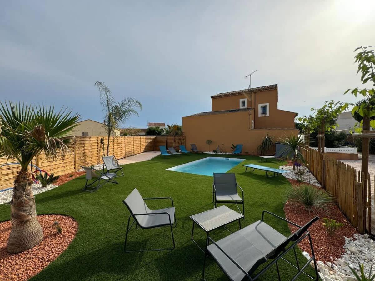 Ensemble Villa et Studio Piscine Proche Plage - B&B Valras-Plage