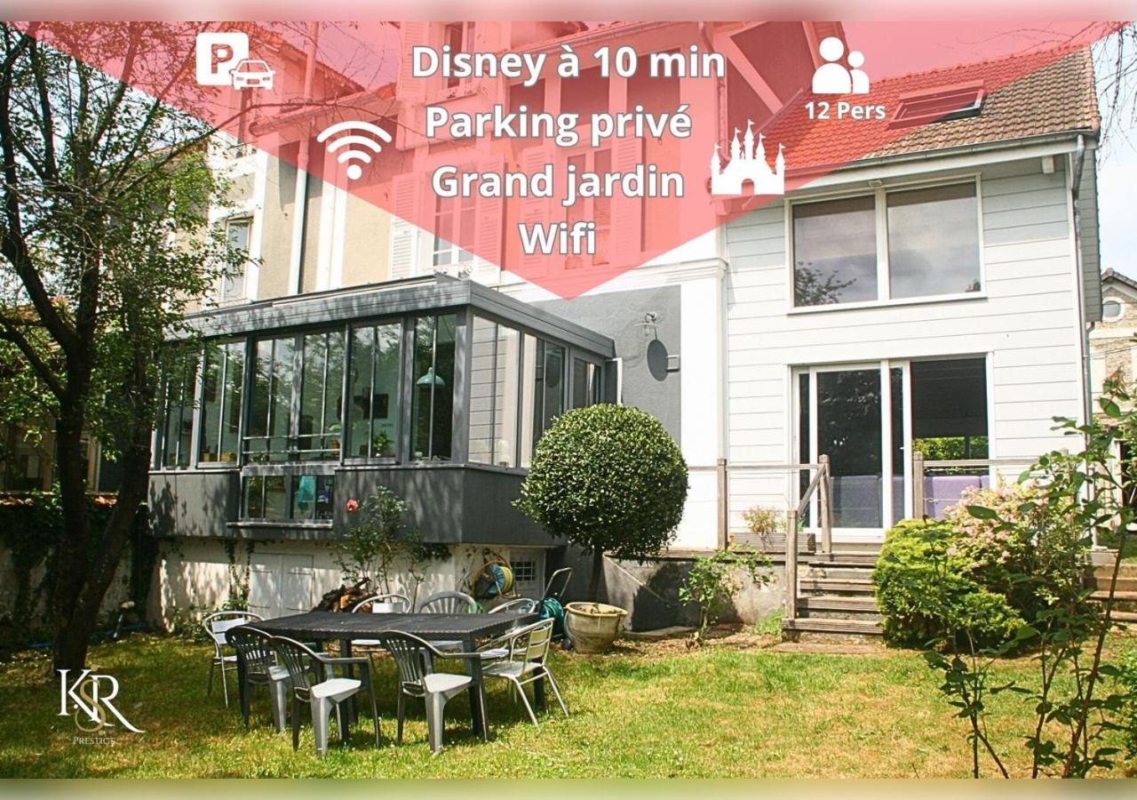 Maison tout confort proche Disneyland avec Jardin, BBQ & parking privé - B&B