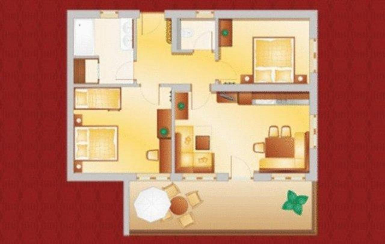 Superior Two-Bedroom Apartment with Mountain View