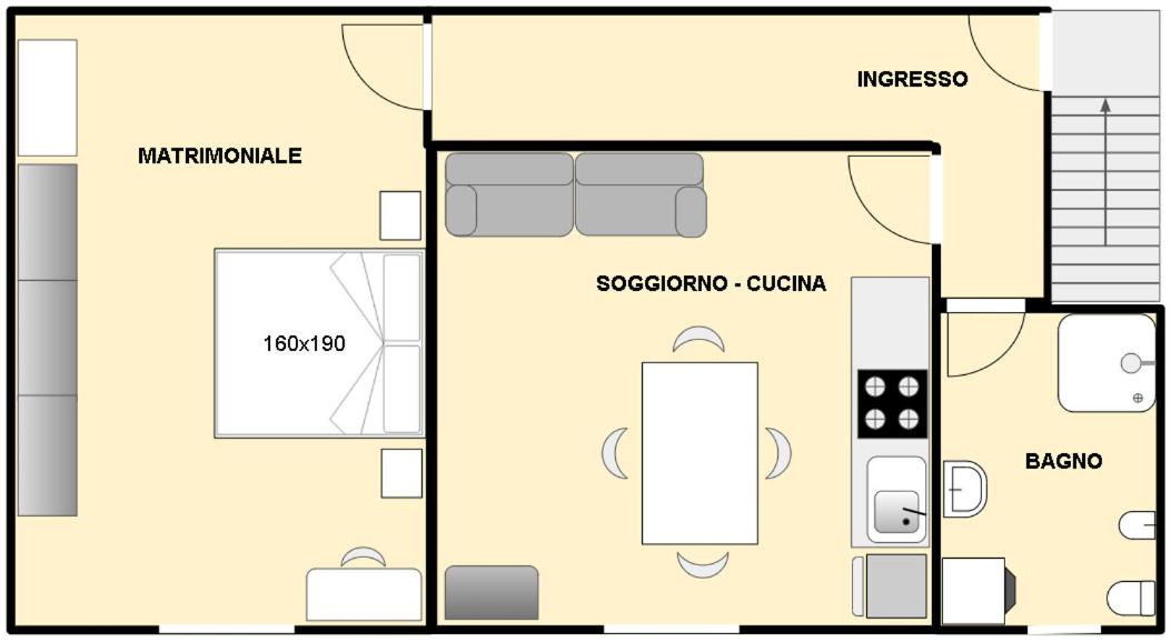 Appartement met 1 Slaapkamer en Uitzicht op de Tuin