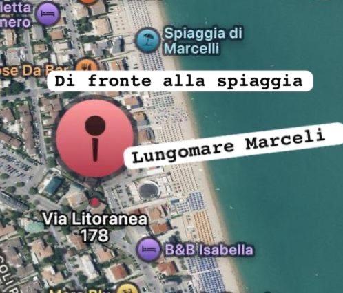 Conero casa- Marcelli di Numana in Via Litoranea 178 Fronte Mare con Pass Parcheggio Gratuito - Chambres d'hôtes Marcelli