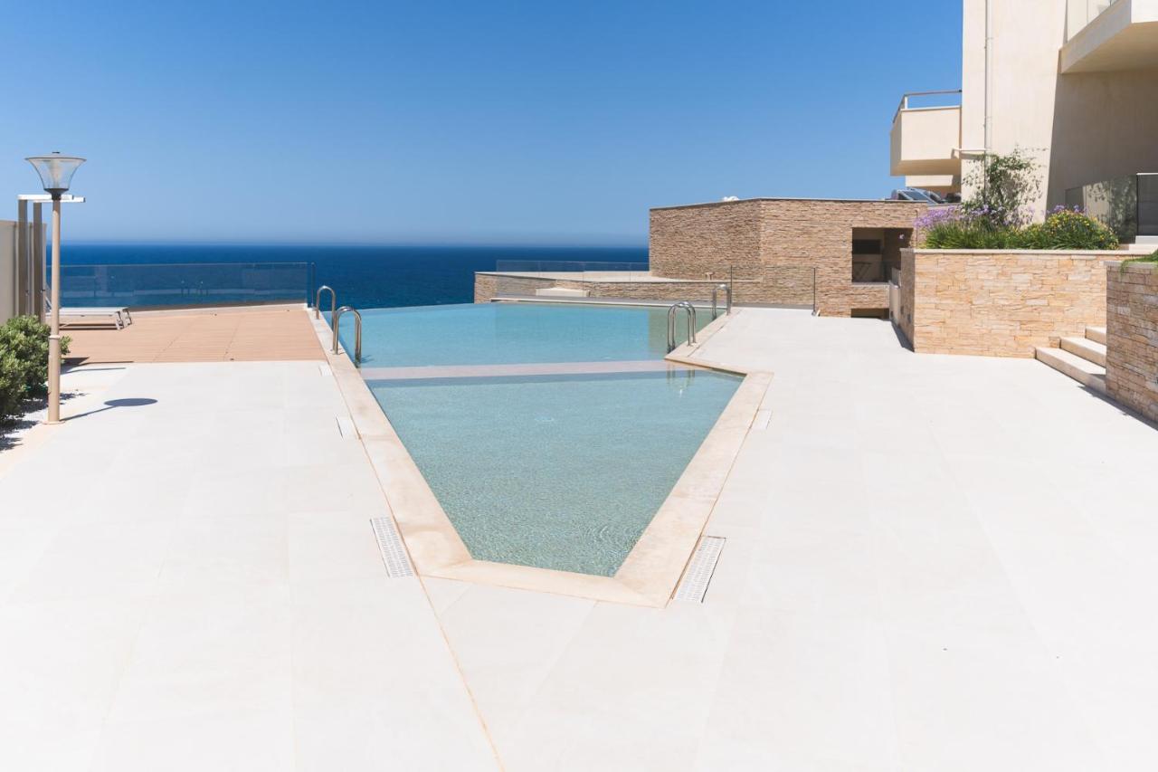Kymvari - Stunning sea view-elegant apt-infinity shared pool - Ferienwohnung Kalyves