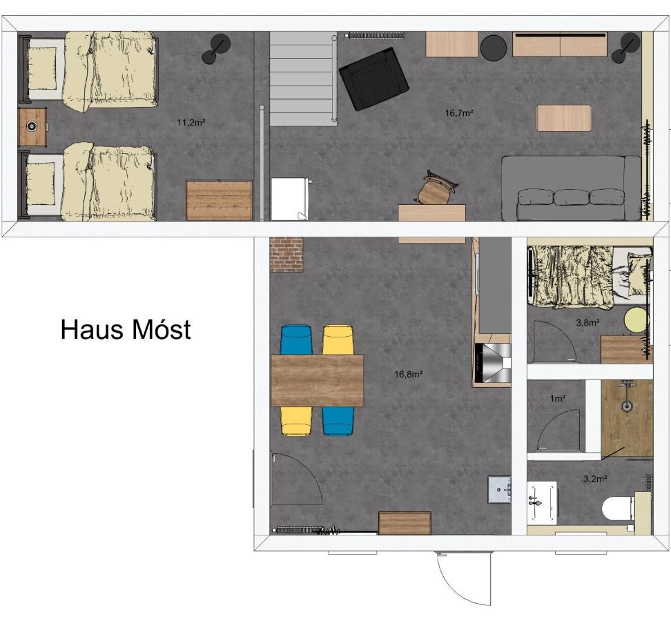 Charmantes Studio Ferienhaus mit Garten & Netflix Nähe Spreewald - B&B